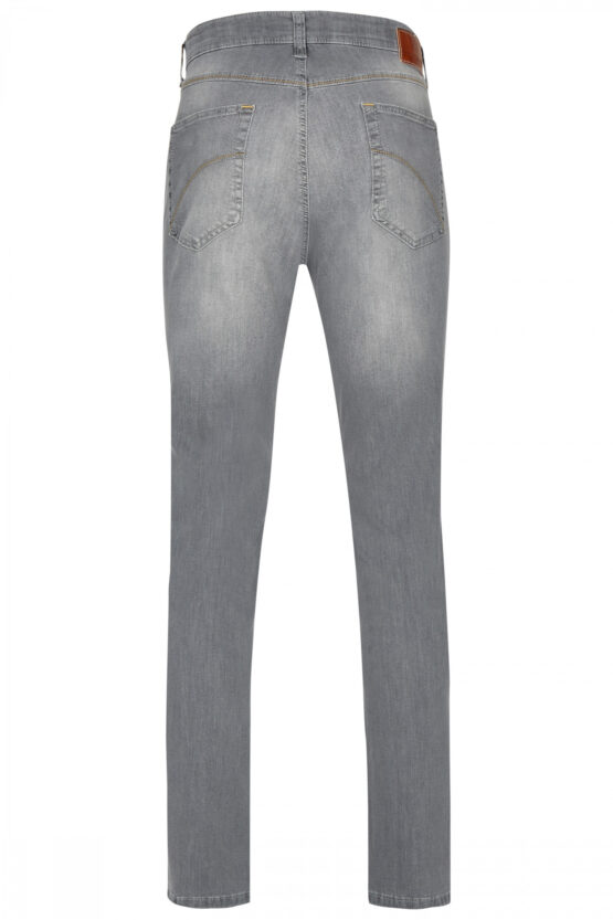 Jeans 5 Pocket High Stretch Hellgrau – Bild 5
