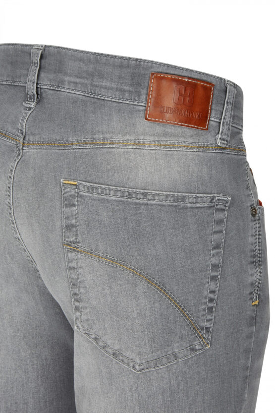 Jeans 5 Pocket High Stretch Hellgrau – Bild 2