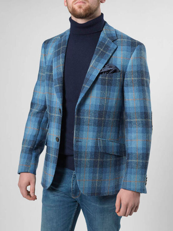 Harris Tweed Sakko Blau 612 – Bild 2