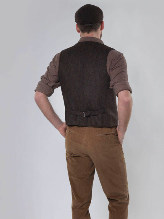 Harris Tweed Weste mit Revers 670 – Bild 4