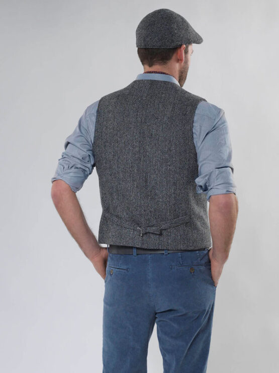 Harris Tweed Weste mit revers 601 – Bild 3
