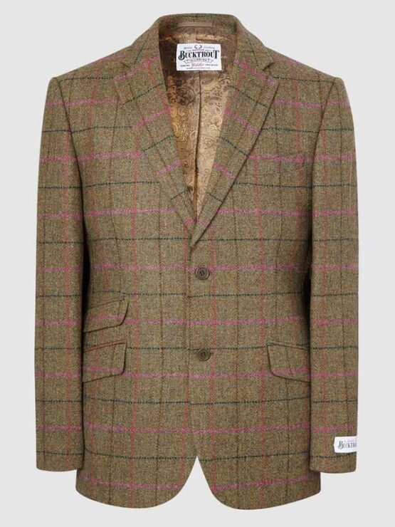 Tweed Sakko Grün/Rosa Yorkshire Tweed