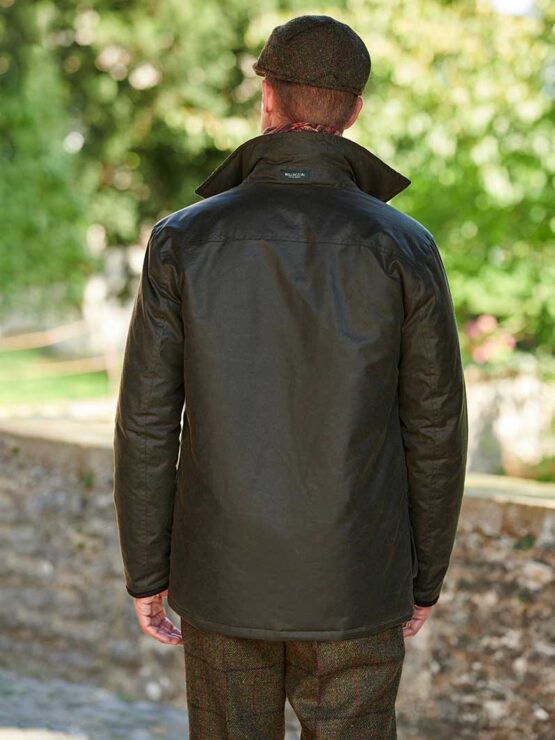 Wellington Water Resistant Wax Jacket, grün – Bild 5