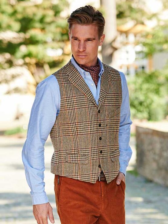 Harris Tweed Vestje met revers 625