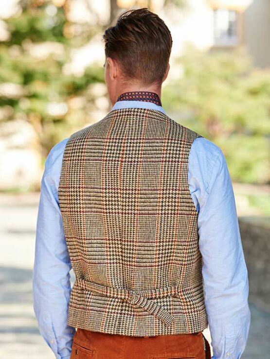 Harris Tweed Vestje met revers 625 – Bild 4