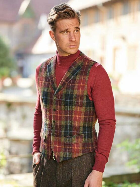 Harris Tweed Vestje met revers 655 – Bild 2