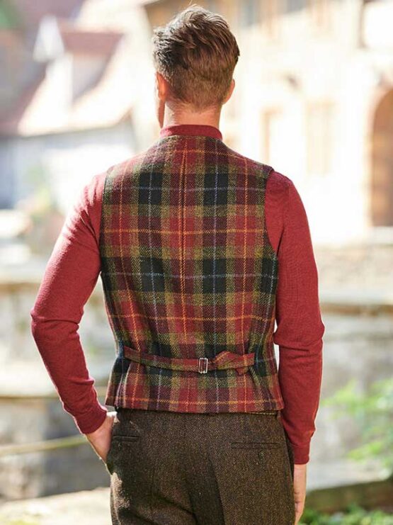 Harris Tweed Vestje met revers 655 – Bild 3