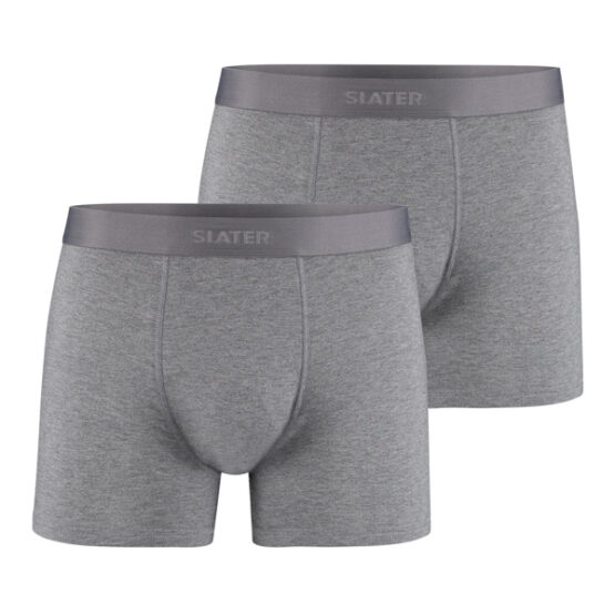 Slater bamboo Boxer-Shorts, 2 pack weiß/grau/schwarz