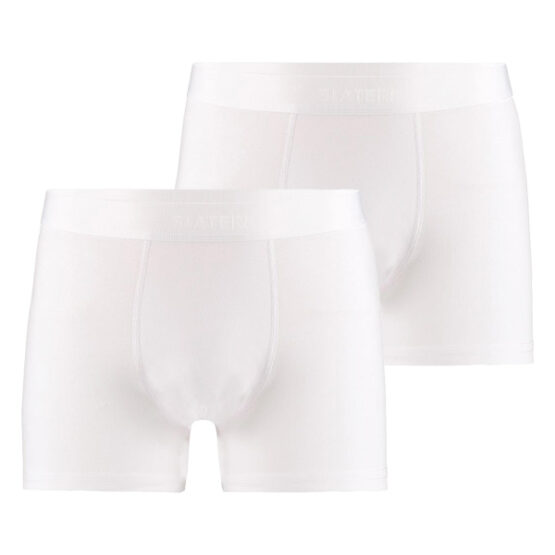 Slater bamboo Boxer-Shorts, 2 pack weiß/grau/schwarz – Bild 2