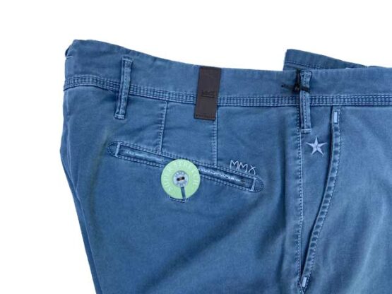 MMX CHINO, KATOENEN BROEK MET STEEKZAKKEN, BLAUW – Bild 2