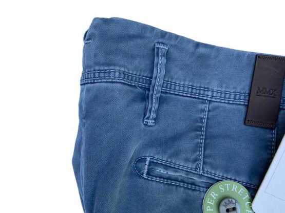 MMX CHINO, KATOENEN BROEK MET STEEKZAKKEN, BLAUW – Bild 4