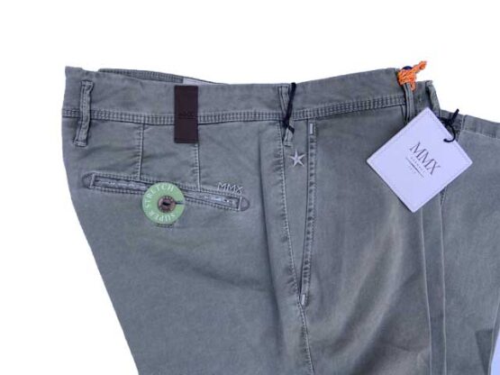 MMX CHINO, KATOENEN BROEK MET STEEKZAKKEN, LICHT OLIJF – Bild 2