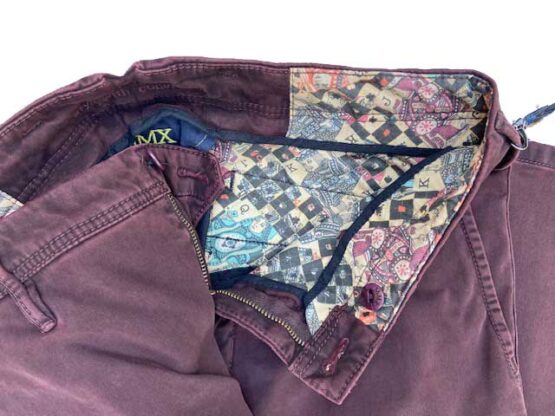 MMX CHINO, KATOENEN BROEK MET STEEKZAKKEN, BORDEAUX – Bild 4