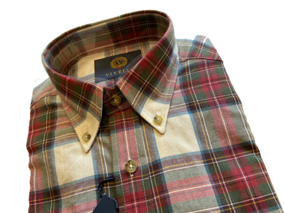 Flannel Shirt Viyella grote overruit – Bild 2
