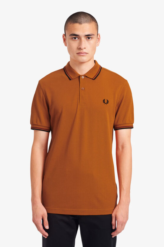 FRED PERRY, POLO, RUST – Bild 2