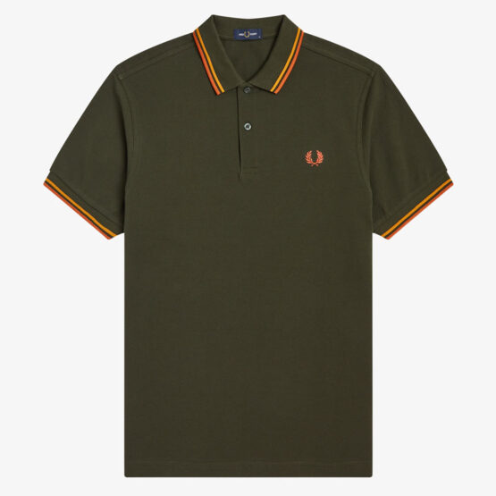 FRED PERRY, POLO, HUNTING GREEN