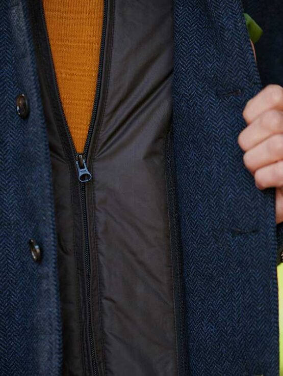 Wellington Tweed Visgraat Jack Blauw – Bild 3