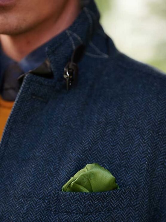 Wellington Tweed Visgraat Jack Blauw – Bild 4