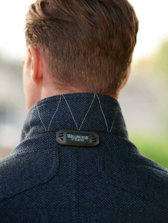 Wellington Tweed Visgraat Jack Blauw – Bild 5