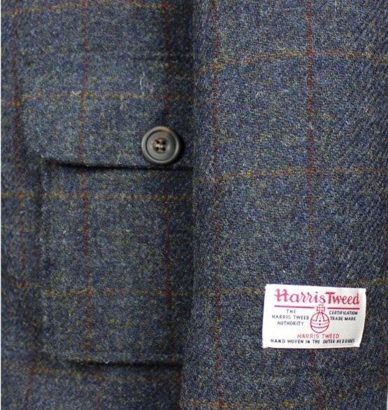Harris Tweed Fieldcoat, Blue – Bild 4