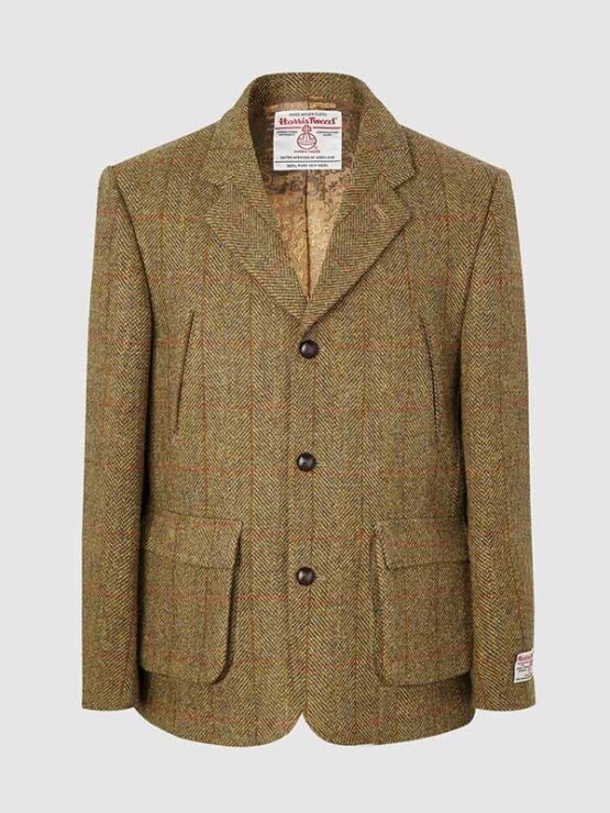 Harris Tweed Utility Jacket Mustard