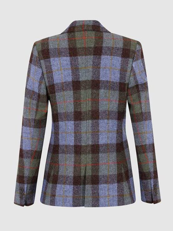 Harris Tweed Damen Blazer Claire Hacking Jacket - Green / blue – Bild 4