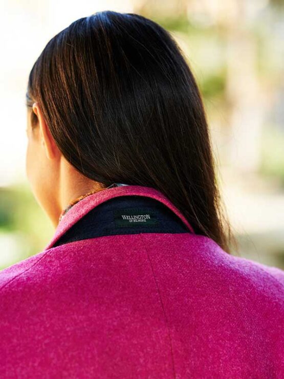 Harris Tweed Blazer In Pink – Bild 3