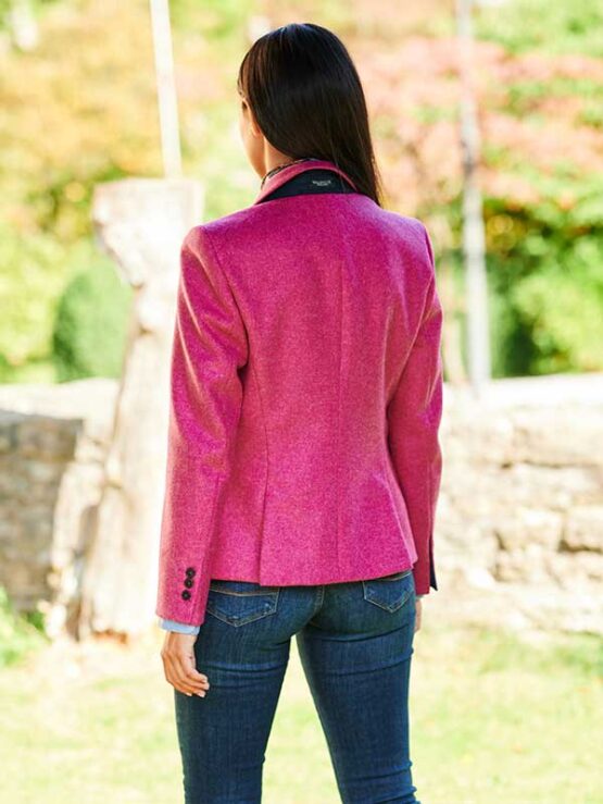 Harris Tweed Blazer In Pink – Bild 4