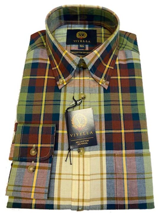 Flannel Shirt Viyella Grote Overruit – Bild 2