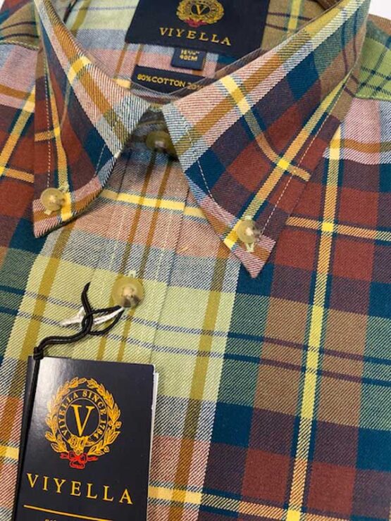 Flannel Shirt Viyella Grote Overruit – Bild 3