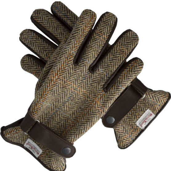 Harris Tweed Handschoenen, Sand