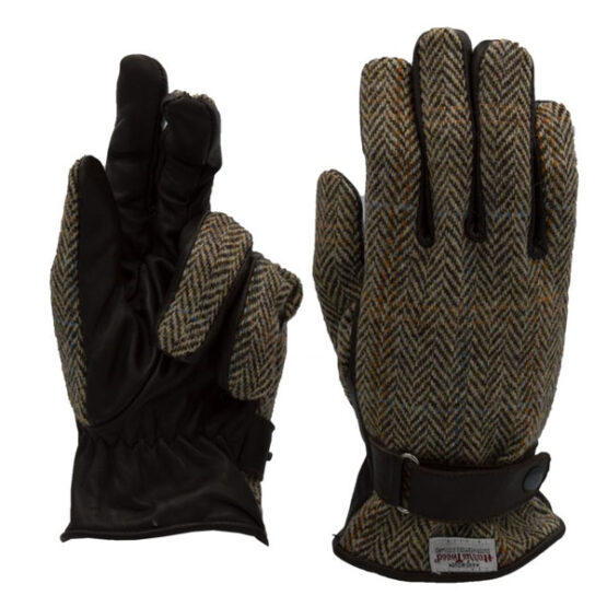 Harris Tweed Handschoenen, Sand – Bild 2