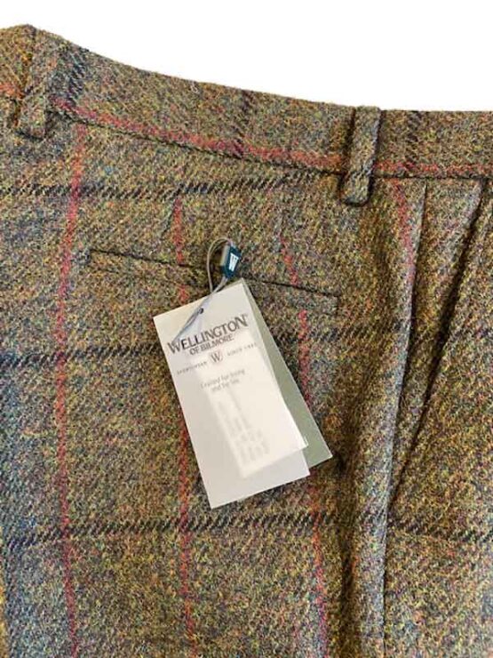 Harris Tweed Pantalon Groen met Overruit – Bild 2