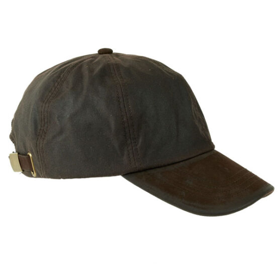 Wax Baseball Cap Brown