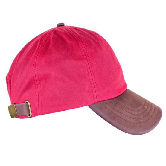 Wax Baseball Cap Red
