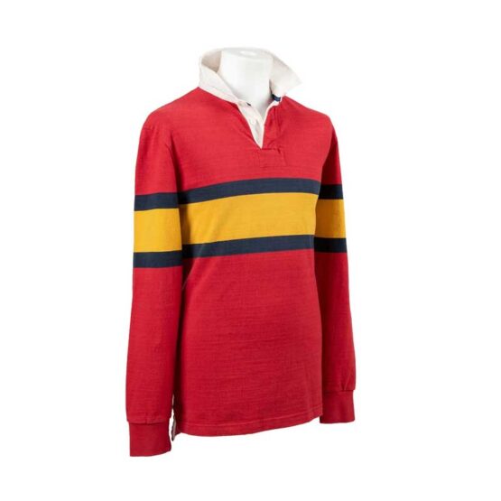 Red Outdoor Heritage Rugby Shirt – Bild 3