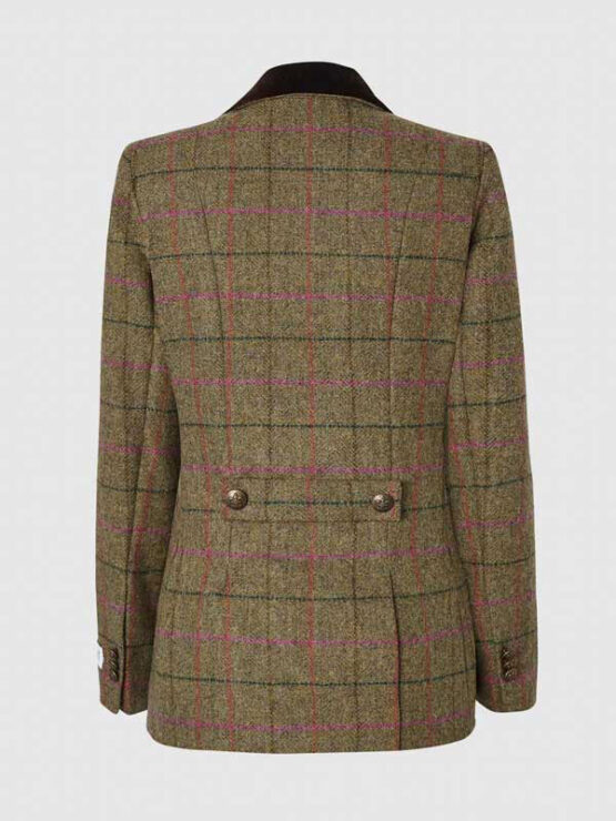 Tweed Damenjacke Louise Jacke – Pink Karo – Bild 4