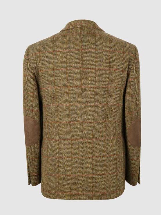 Harris Tweed Jacket Leather Buttons- Mustard – Bild 2