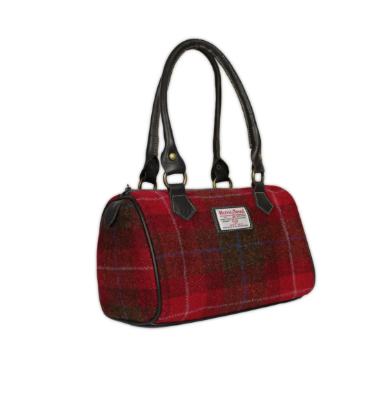 Bucktrout Barrel Bag Red Check