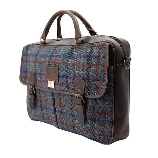 Harris Tweed Tas, Finsbay Leather Briefcase – Bild 2