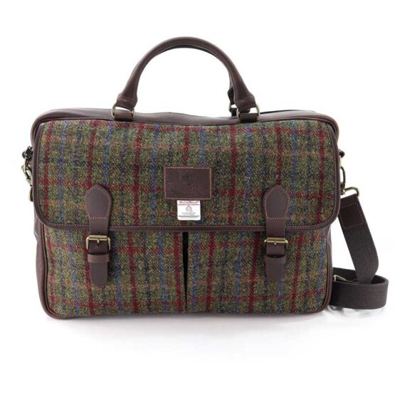 Harris Tweed Tas, Breanais Leather Briefcase