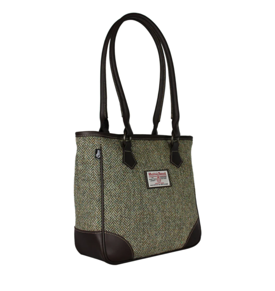 Bucktrout Shire Long Handled Bag Lovat Herringbone