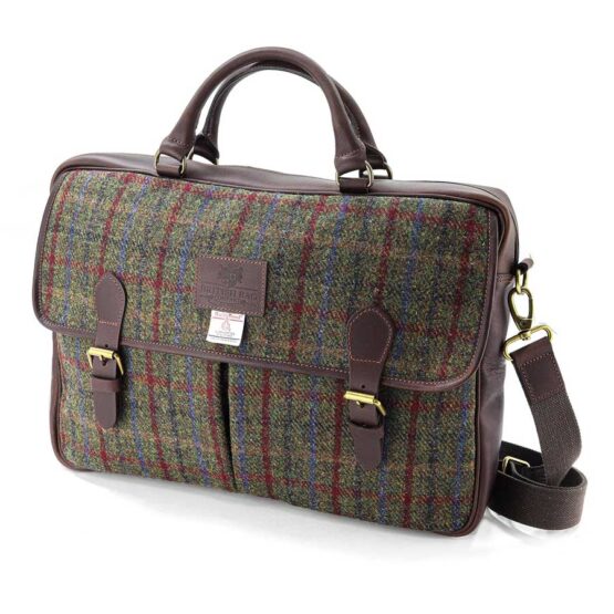 Harris Tweed Tas, Breanais Leather Briefcase – Bild 2