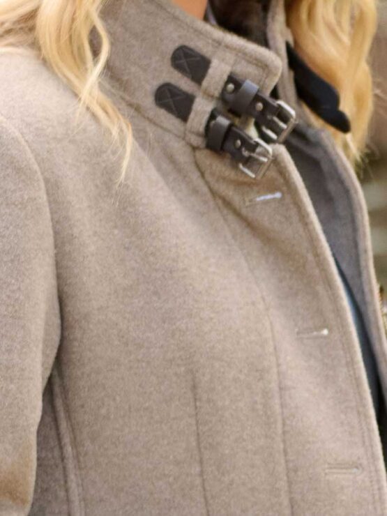 Wellington Damen Mantel aus Woll-Kaschmir-Qualität in taupe – Bild 3