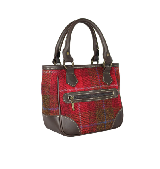 Bucktrout York Handbag Red Check – Bild 2