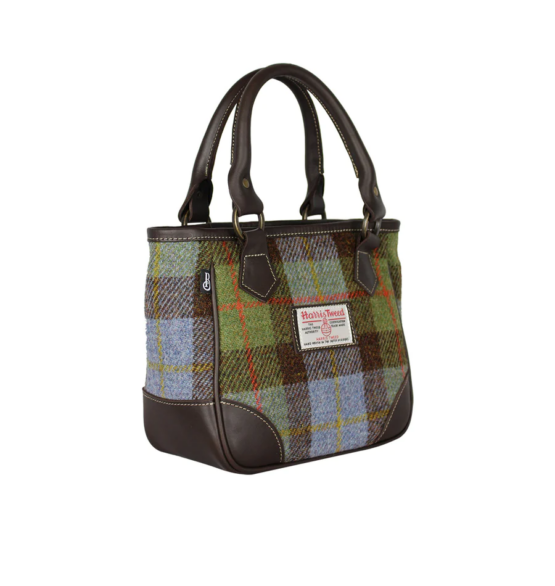 Bucktrout York Handbag Green/Blue Check