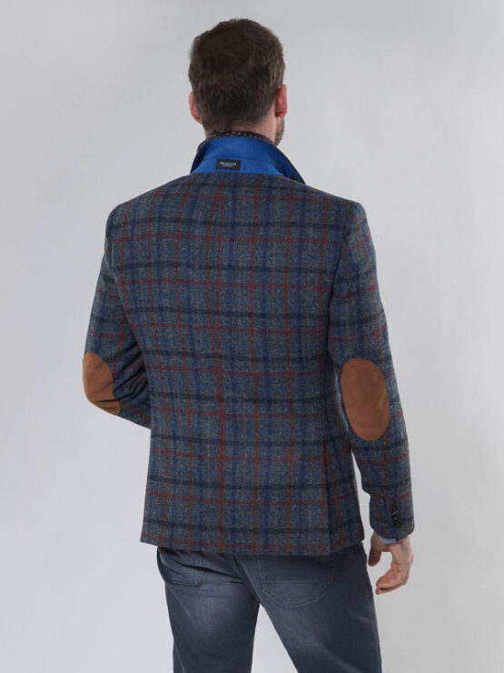 Harris Tweed Sakko Grijs Overruit 619 – Bild 2