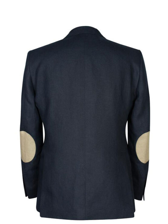 Linnen Colbert, Patrick Jacket - Navy Linen – Bild 2
