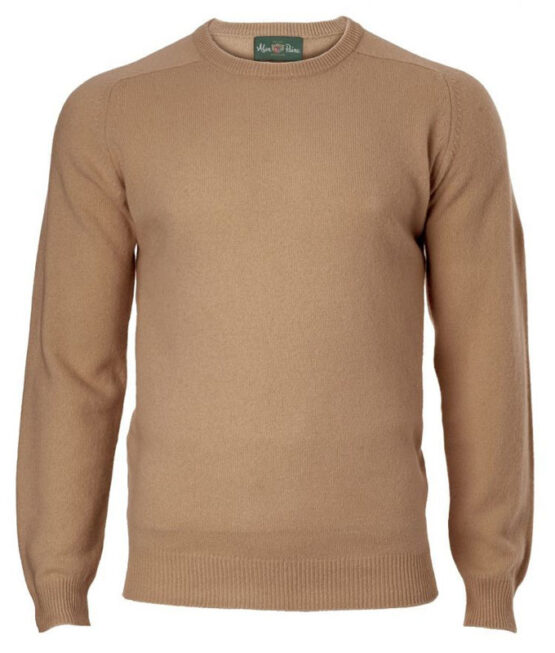 Alan Paine Lamswol Pullover Ronde-hals, Updated Fit - Camel – Bild 4