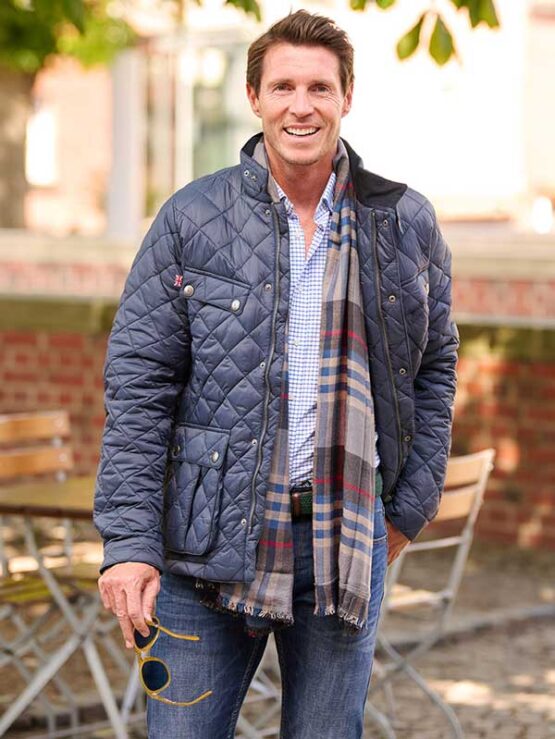 Steppjacke ”Lingfield” für Herren in Blau